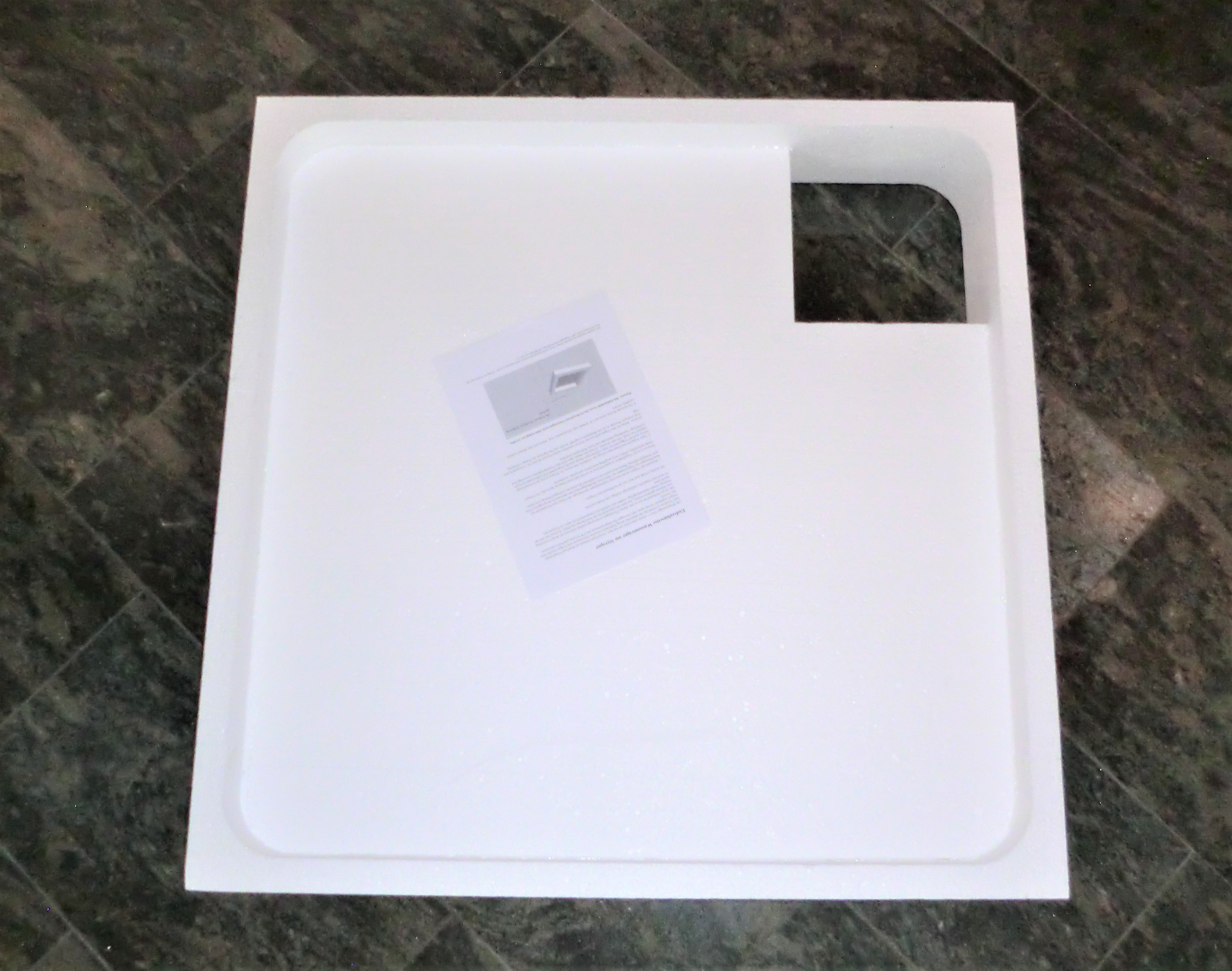 Träger Lübeck 90x90cm weiß, Höhe 19,5cm